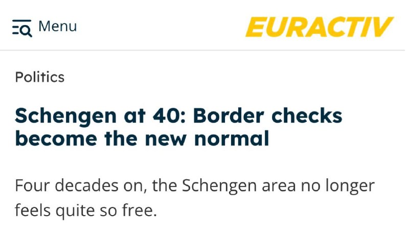 Шенгенской зоне 40 лет, но праздновать нечего — Euractiv
