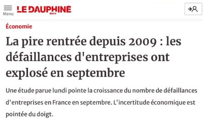 Экономика Франции в худшем состоянии, чем в кризис 2008 года — Le Dauphine