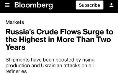 Морской экспорт нефти России достиг 28-месячного максимума — Bloomberg
